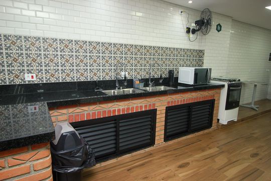 Área comum de apartamento à venda com 4 quartos, 160m² em Vila Bastos, Santo André