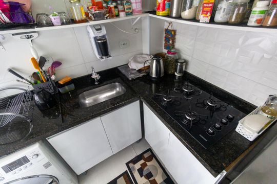 Cozinha e Área de Serviço de apartamento para alugar com 2 quartos, 34m² em Vila Dalila, São Paulo