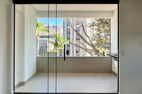 Varanda da Sala de apartamento à venda com 3 quartos, 70m² em Sion, Belo Horizonte