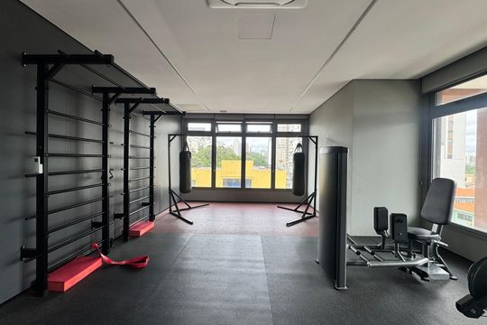 Área comum de kitnet/studio à venda com 1 quarto, 26m² em Santo Amaro, São Paulo