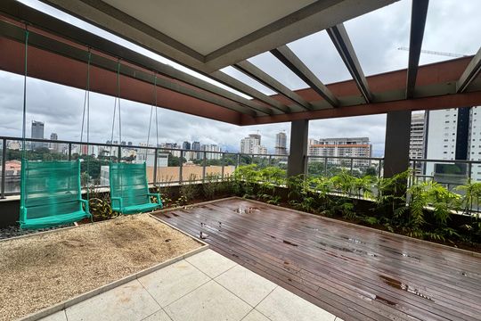 Área comum de kitnet/studio à venda com 1 quarto, 26m² em Santo Amaro, São Paulo
