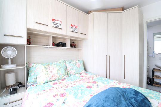 Quarto de apartamento à venda com 1 quarto, 28m² em Barra Funda , São Paulo