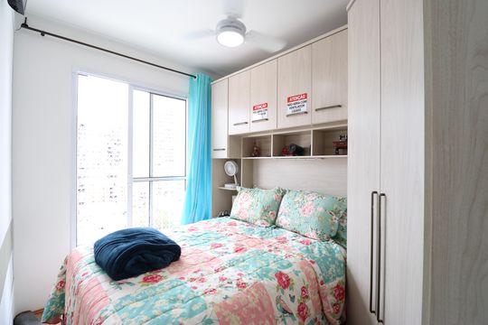 Quarto de apartamento à venda com 1 quarto, 28m² em Barra Funda , São Paulo