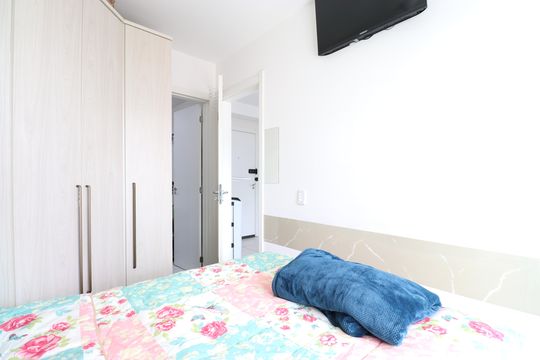 Quarto de apartamento à venda com 1 quarto, 28m² em Barra Funda , São Paulo
