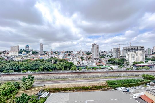 Vista da Varanda do Studio de kitnet/studio à venda com 1 quarto, 27m² em Vila Esperança, São Paulo