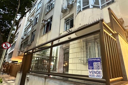 Fachada de apartamento à venda com 1 quarto, 30m² em Copacabana, Rio de Janeiro