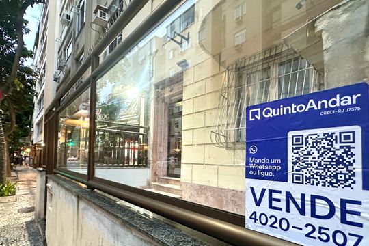 Placa de apartamento à venda com 1 quarto, 30m² em Copacabana, Rio de Janeiro