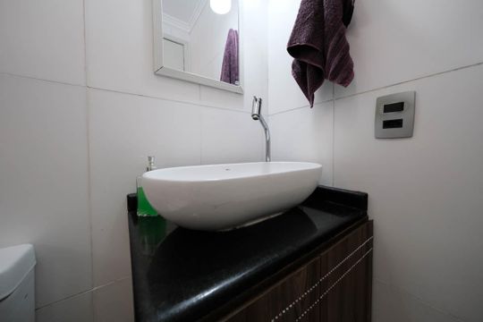 Banheiro da Suíte de apartamento à venda com 3 quartos, 65m² em Vila Talarico, São Paulo