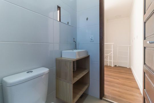 Banheiro da Suíte de casa para alugar com 1 quarto, 50m² em Jardim Esperança, Mogi das Cruzes