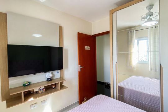 Quarto 2 de apartamento à venda com 2 quartos, 55m² em Vila Ré, São Paulo