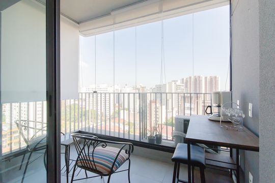 Varanda do Studio de kitnet/studio à venda com 1 quarto, 26m² em Vila Mariana, São Paulo