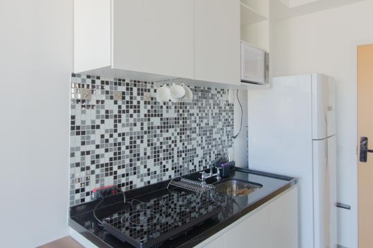 Cozinha de kitnet/studio à venda com 1 quarto, 26m² em Vila Mariana, São Paulo