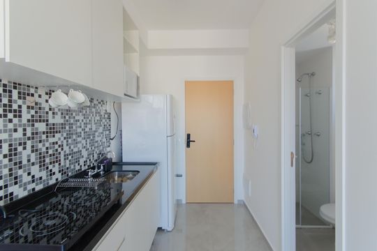 Cozinha de kitnet/studio à venda com 1 quarto, 26m² em Vila Mariana, São Paulo