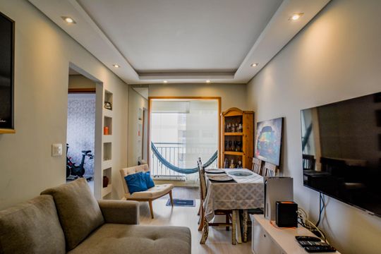 Sala de apartamento para alugar com 2 quartos, 52m² em Utinga, Santo André