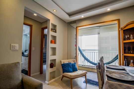 Sala de apartamento para alugar com 2 quartos, 52m² em Utinga, Santo André