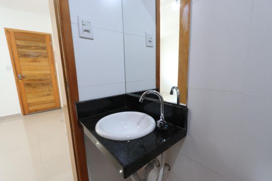 Banheiro de apartamento à venda com 1 quarto, 33m² em Vila Prudente, São Paulo