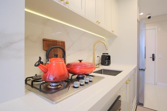 Cozinha de apartamento para alugar com 3 quartos, 165m² em Chácara Califórnia, São Paulo