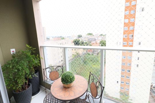Varanda de apartamento à venda com 2 quartos, 50m² em São Pedro, Osasco