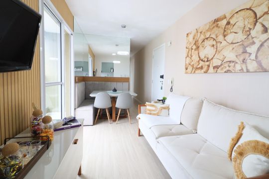 Sala de apartamento à venda com 2 quartos, 50m² em São Pedro, Osasco