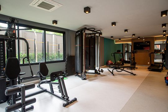 Área comum - Academia de apartamento para alugar com 2 quartos, 37m² em Centro, São Paulo