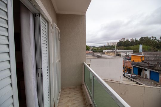 Varanda da Suíte 1 de casa para alugar com 2 quartos, 85m² em Jardim Sarah, São Paulo