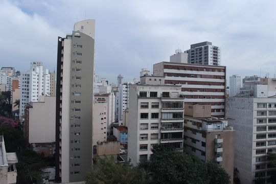 Vista da Varanda do Studio de kitnet/studio para alugar com 1 quarto, 33m² em Consolação, São Paulo