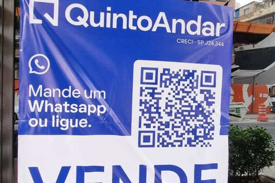 Placa de kitnet/studio para alugar com 1 quarto, 33m² em Consolação, São Paulo