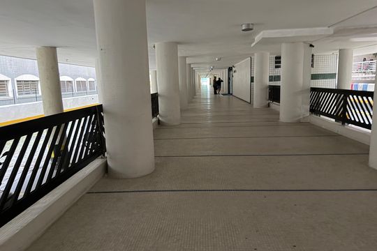 Área comum de kitnet/studio para alugar com 1 quarto, 30m² em Embaré, Santos