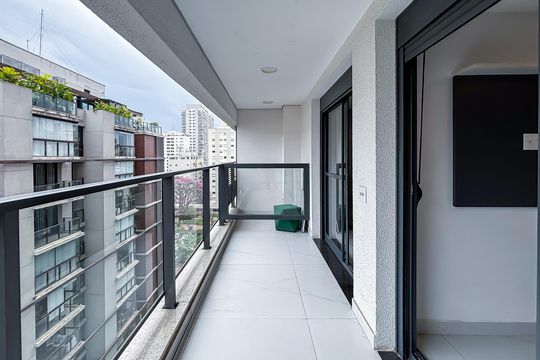 Varanda de apartamento para alugar com 1 quarto, 50m² em Pinheiros, São Paulo