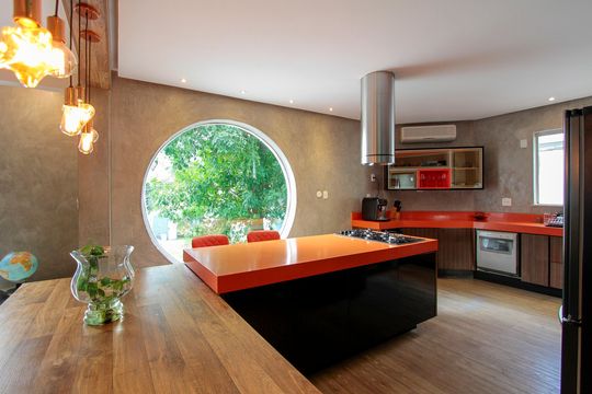 Cozinha de casa de condomínio para alugar com 4 quartos, 1700m² em Itanhangá, Rio de Janeiro