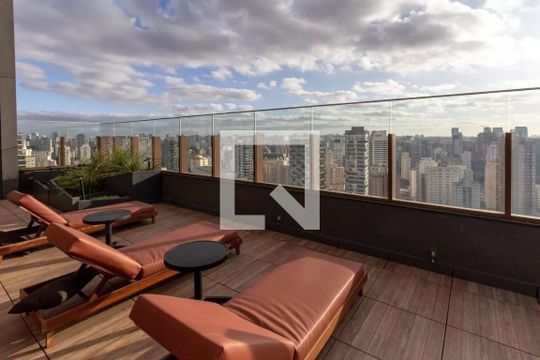 Área comum - Piscina de kitnet/studio para alugar com 1 quarto, 26m² em Vila Nova Conceição, São Paulo
