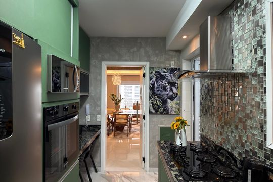 Cozinha  de apartamento para alugar com 3 quartos, 123m² em Centro, São Bernardo do Campo
