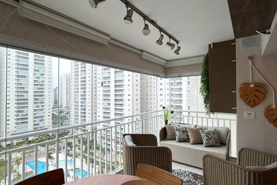 Sala Sacada de apartamento para alugar com 3 quartos, 123m² em Centro, São Bernardo do Campo