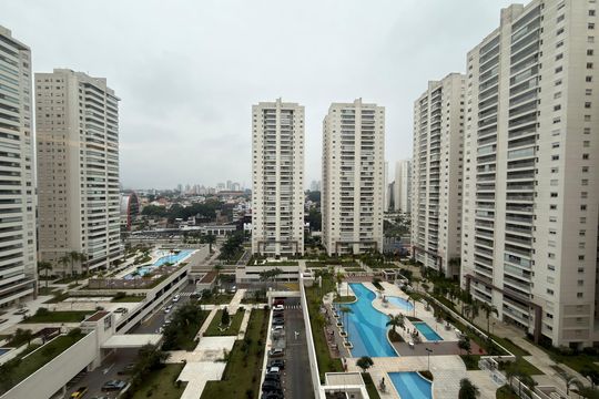 Sala Vista  de apartamento para alugar com 3 quartos, 123m² em Centro, São Bernardo do Campo