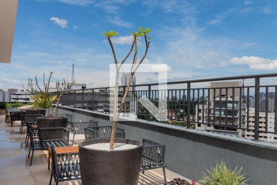Área Comum - Cobertura de apartamento para alugar com 1 quarto, 30m² em Sumaré, São Paulo