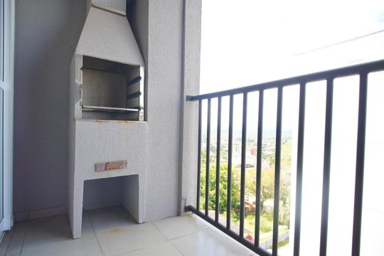 Varanda da Sala de apartamento à venda com 2 quartos, 63m² em Rondônia, Novo Hamburgo