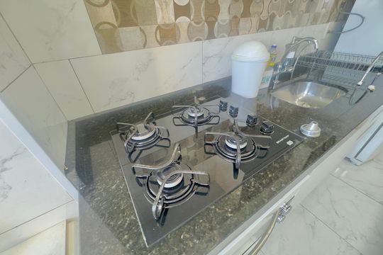 Cozinha de apartamento para alugar com 2 quartos, 47m² em Jardim Las Vegas, Guarulhos