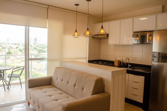 Apartamento para alugar com 1 quarto, 46m² em Jardim Goiás, Goiânia
