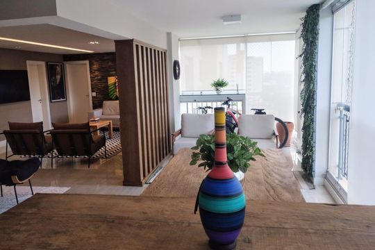 Varanda gourmet de apartamento à venda com 3 quartos, 183m² em Vila Rosalia, Guarulhos