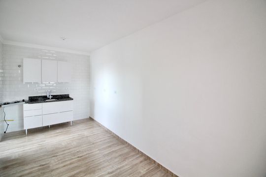 Sala/Cozinha de apartamento para alugar com 1 quarto, 35m² em Vila Guilhermina, São Paulo