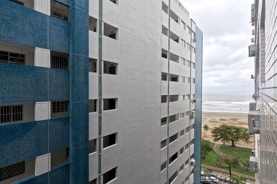Vista do Quarto 1 de apartamento para alugar com 1 quarto, 70m² em Gonzaga, Santos