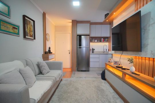 Sala de apartamento à venda com 2 quartos, 50m² em Vila Rosa, Novo Hamburgo