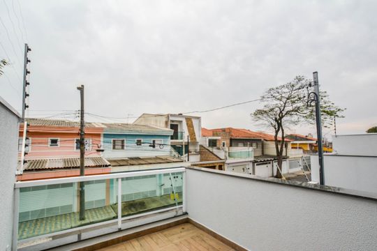 Varanda do Quarto 1 de casa à venda com 2 quartos, 85m² em Vila Marina, Santo André