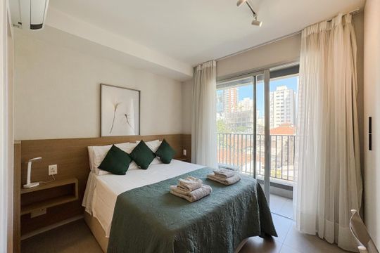 Studio de kitnet/studio para alugar com 1 quarto, 24m² em Jardim Paulistano, São Paulo