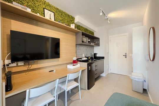 Studio de kitnet/studio para alugar com 1 quarto, 24m² em Jardim Paulistano, São Paulo