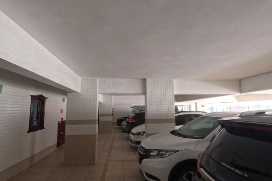 Área Comum - Garagem de apartamento para alugar com 1 quarto, 66m² em Gonzaga, Santos