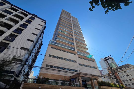 Fachada de apartamento para alugar com 3 quartos, 127m² em Boqueirão, Praia Grande