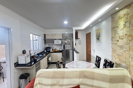 Sala - Sala de Jantar de apartamento à venda com 2 quartos, 52m² em Campestre, Santo André