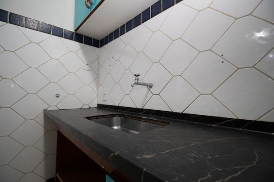 Cozinha de kitnet/studio para alugar com 1 quarto, 49m² em Asa Norte, Brasília