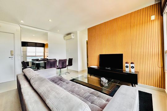 Sala de apartamento para alugar com 1 quarto, 42m² em Melville Empresarial Ii, Barueri